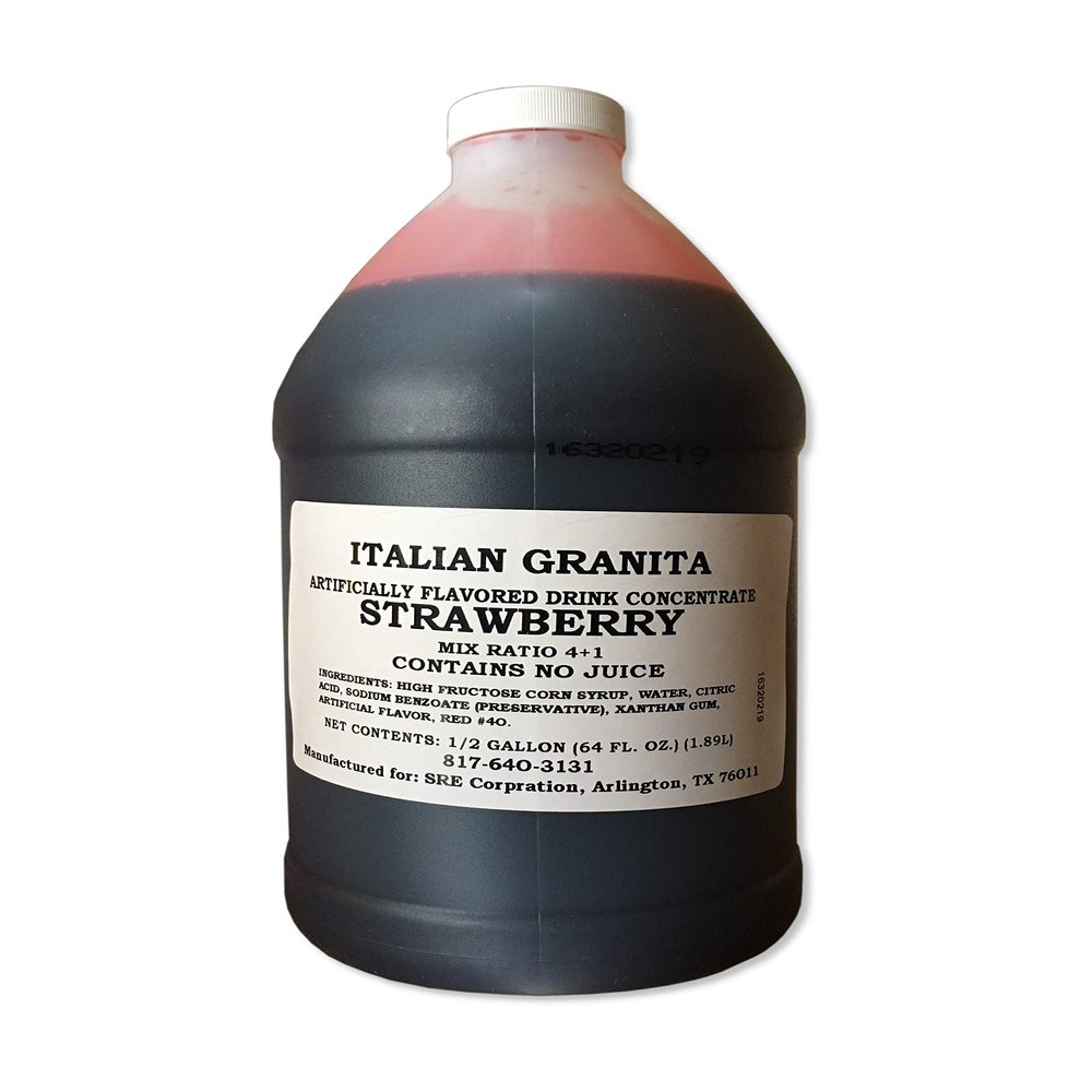 Granita Frozen Drink Mix - Single Bottle (Strawberry)