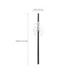 Amosfun 10Pcs Halloween Drinking Straws Black Straight Straws Skeleton Body for Party Bar view 2