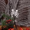 Amosfun 10Pcs Halloween Drinking Straws Black Straight Straws Skeleton Body for Party Bar view 3