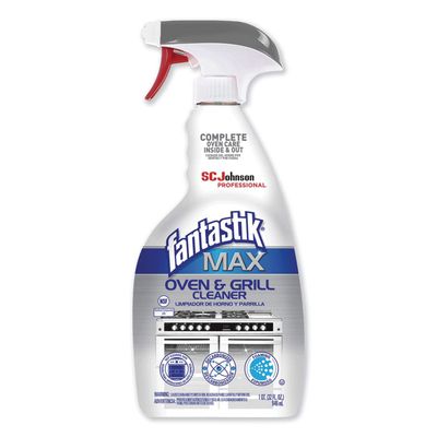 SC Johnson Professional Fantastik Max Oven & Grill Cleaner Spray, Cleans Inside and Out, 32 Fl Oz