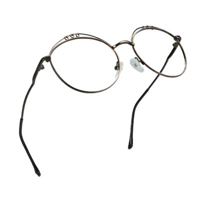 LifeArt Blue Light Blocking Glasses, Anti Eyestrain, Computer Reading Glasses, Gaming Glasses, TV Glasses for Women Men, Stylish Unisex Alloy Round Frame (Coffee, 3.00 Magnification)