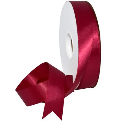 Morex Ribbon Double Face Satin Ribbon 7/8" X 50 YD Red Beauty Ribbon for Gift Wrapping, Birthday Gift Cards, Satin Dress for Women, Silk Ribbons for Crafts, Wedding Gifts for Couple