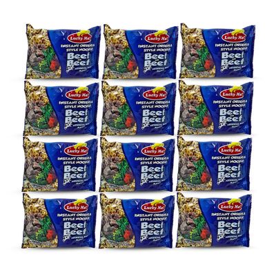 Lucky Me! Beef Mami Instant Noodle Soup, 2.47oz (70g), 15 Pack