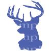 1/2 Sheet - Blue Deer Head Hunting Birthday - D24466 - 2D Edible Cake/Cupcake Party Topper - D24466 view 1