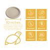 100% Compostable Disposable Paper Plates Bulk [10" 400 Pack], Bamboo Plates, Eco Friendly, Biodegradable, Sturdy Large Dinner Party Plates, Heavy-Duty, Unbleached by Earth's Natural Alternative view 2
