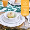 100% Compostable Disposable Paper Plates Bulk [10" 400 Pack], Bamboo Plates, Eco Friendly, Biodegradable, Sturdy Large Dinner Party Plates, Heavy-Duty, Unbleached by Earth's Natural Alternative view 4
