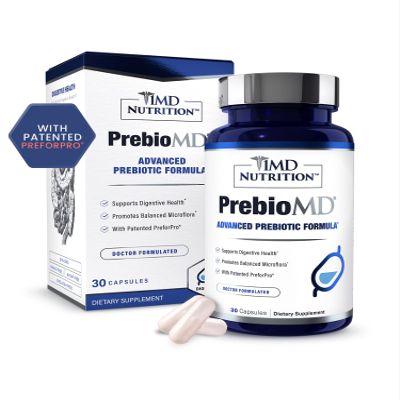1MD Nutrition PreBioMD - Prebiotic with PreforPro | Support Healthy Digestion and Beneficial Bacteria