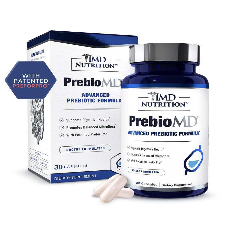 1MD Nutrition PreBioMD - Prebiotic with PreforPro | Support Healthy Digestion and Beneficial Bacteria