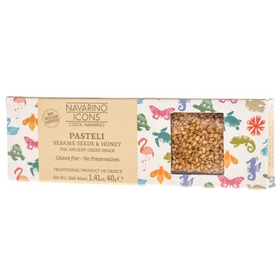 Navarino Icons Pasteli Sesame Seed bar, 1.41 Oz