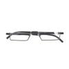 Qi Song Flexible Tr90 Half Frame Reading Glasses Semi Rimless Reader With Hard Case qs057 (Brown, +2.5) view 1