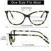 VisionGlobal Blue Light Blocking Glasses for Women and Men, Computer Reading Glasses, Anti Glare (Yellow Green Tortoise, +3.25 Magnification) view 3