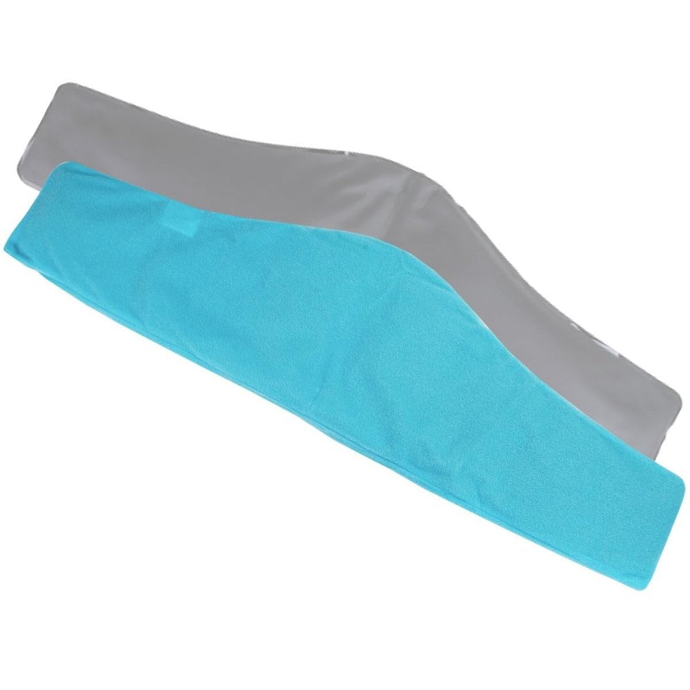 ICEWRAPS Extra Cover ONLY for 7"x28" Therapy Clay Ice Pack | Reusable and Washable Soft Fabric Cover for Cold Pack | Fabric Cold Compress Sleeve | 7"x28" Soft Ice Pack Cover | Blue Fabric Cover Only