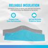 ICEWRAPS Extra Cover ONLY for 7"x28" Therapy Clay Ice Pack | Reusable and Washable Soft Fabric Cover for Cold Pack | Fabric Cold Compress Sleeve | 7"x28" Soft Ice Pack Cover | Blue Fabric Cover Only view 2