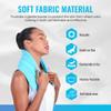 ICEWRAPS Extra Cover ONLY for 7"x28" Therapy Clay Ice Pack | Reusable and Washable Soft Fabric Cover for Cold Pack | Fabric Cold Compress Sleeve | 7"x28" Soft Ice Pack Cover | Blue Fabric Cover Only view 3
