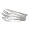 " OCCASIONS " 640pcs set (80 Guests)-Heavyweight Wedding Party Disposable Plastic Plate Set -80 x 9.5'' + 80 x 6.5'' + Silver Silverware + Clear Cups + 3PLY Napkins (Square White) view 2