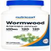 Nutricost Wormwood Capsules 450mg 120 Capsules - Vegetarian Caps, Gluten Free and Non-GMO view 1