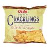 Oishi Ribbed Cracklings in Old fashioned Salt & Vinegar, 50g, 6 Pack view 2