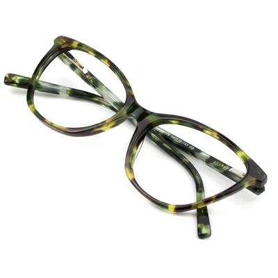 VisionGlobal Blue Light Blocking Glasses for Women and Men, Computer Reading Glasses, Anti Glare (Yellow Green Tortoise, +1.25 Magnification)
