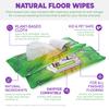 Wipex Wet Floor Wipes - Natural Wet Mop Pads Fit Swiffer Sweeper Mop - Rosemary Essential Oil & Vinegar & Plant-Based Textured Cloth Trap Absorb Dirt, Floor Cleaner Pads, 16 Count (Pack of 3) view 3