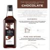 1883 Coffee Syrup, Chocolate Syrup for Drinks, Made in France, 1 Liter Plastic Bottle view 3