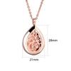 RoyAroma Rose Gold Aromatherapy Essential Oil Diffuser Necklace Stainless Steel Pendant Perfume Locket Women Jewelry for Mom/Women view 3