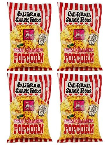 CALIFORNIA SNACK FOODS Popcorn w/cheese & Jalapeo 49.7 gr. 4 PACK