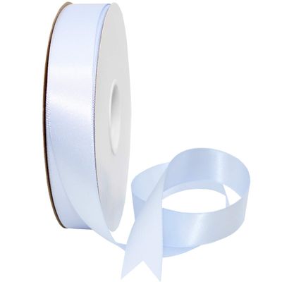 Morex Ribbon Double Face Satin Polyester Ribbon, 7/8" x 50 Yd, Blue Bell, Silk Ribbons for Gift Wrapping, Birthday Gifts, Satin Dress for Women, Crafts, Wedding