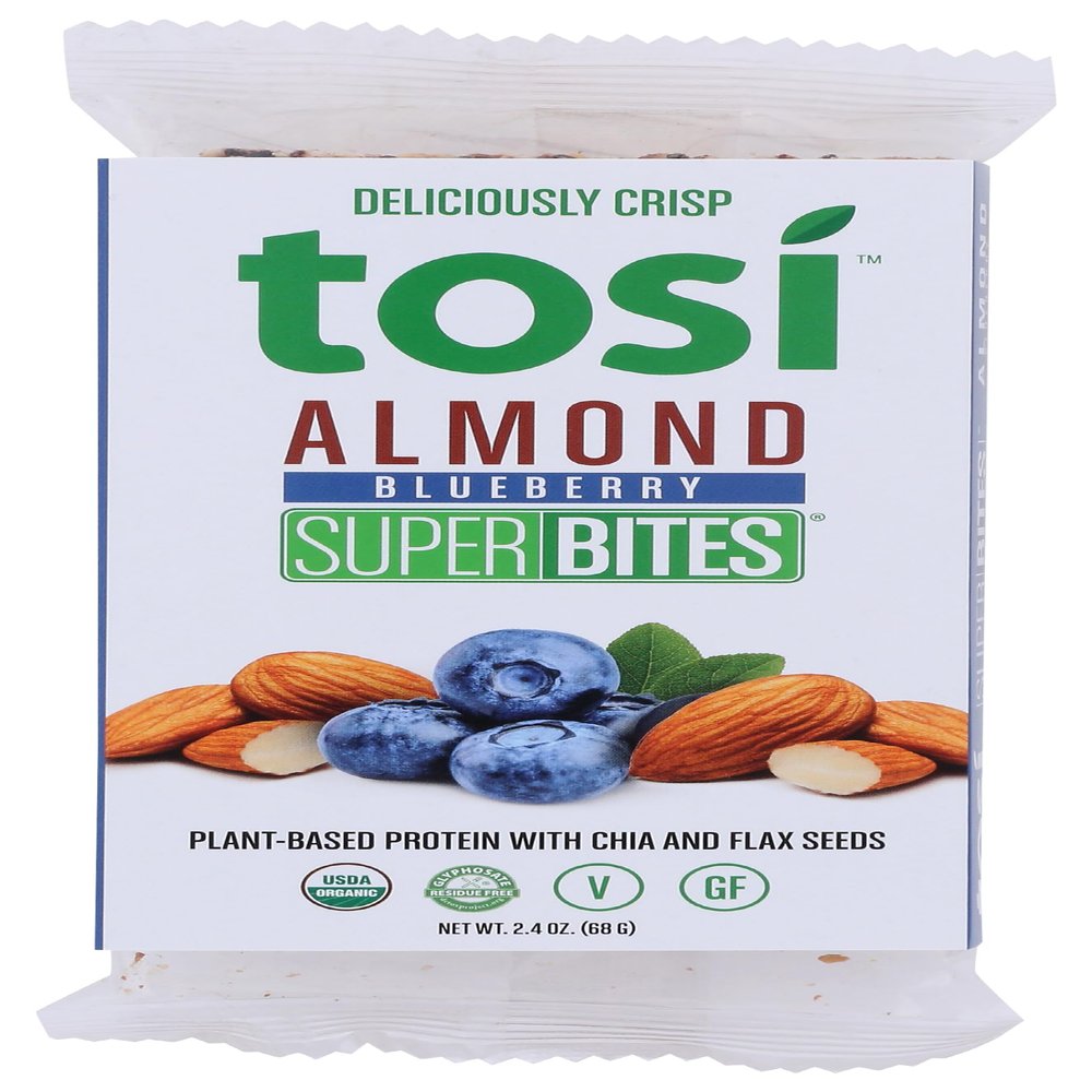 Tosi Superbites, Almond Blueberry, 2.4 Oz