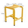 Handicap Shower Seats for Adults Stainless Steel Non-Slip Shower Chair Bathroom Stool Seat Bathroom Safety Handle view 2