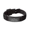 Supcare Free Engraving Silicone Adjustable Medical Bracelets Sport Emergency ID Bracelets for Men Women Waterproof Stainless Steel Rubber Alert Bracelets view 1
