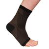 Copper D 1 Sleeve Dark Rayon from Bamboo Copper Compression Ankle for Relief from Injuries and more or Comfort Support for Every Day Uses, Small Medium