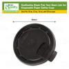 [150 Pack] Black Flat Tear Back Lids for Hot Cup, Coffee, Paper - Universal Size Fits 10,12,16,20oz Disposable Cups - Black Coffee Lids Standard 90mm view 3