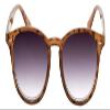 Calabria 8114SR Designer Round Reading Sunglasses +1.50 Champagne Tortoise Mens Womens Sunglass Readers Gradient Grey Lenses view 2