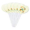Big Bang Theory Retro Art Heart Love Cupcake Picks Toppers Decoration Set of 6 view 1