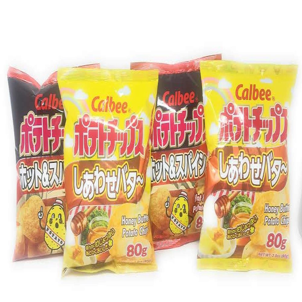 Calbee Potato Chips 4 Packs (Bundle)