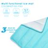 Ice Cooling Mat, Gel Cooling Cold Mat Pain Relief, Injuries Mesh Fabric Hot Cold Therapy Pack for Back, Shoulder, Knee, Belly Green 18in18in (Green) view 2