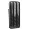 Acouto Cigar Holders, 6.5 * 3.0 * 1.2inch Carbon Fiber Cigar Case Humidors 3 Tubes Storage Box Travel Case view 1
