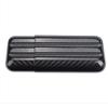 Acouto Cigar Holders, 6.5 * 3.0 * 1.2inch Carbon Fiber Cigar Case Humidors 3 Tubes Storage Box Travel Case view 3
