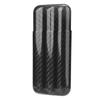 Acouto Cigar Holders, 6.5 * 3.0 * 1.2inch Carbon Fiber Cigar Case Humidors 3 Tubes Storage Box Travel Case view 4
