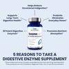 1MD Nutrition EnzymeMD - Digestive Enzymes Supplement - Doctor Formulated | 18 Plant-Based Enzymes - Gas & Bloating Support | 60 Capsules view 3