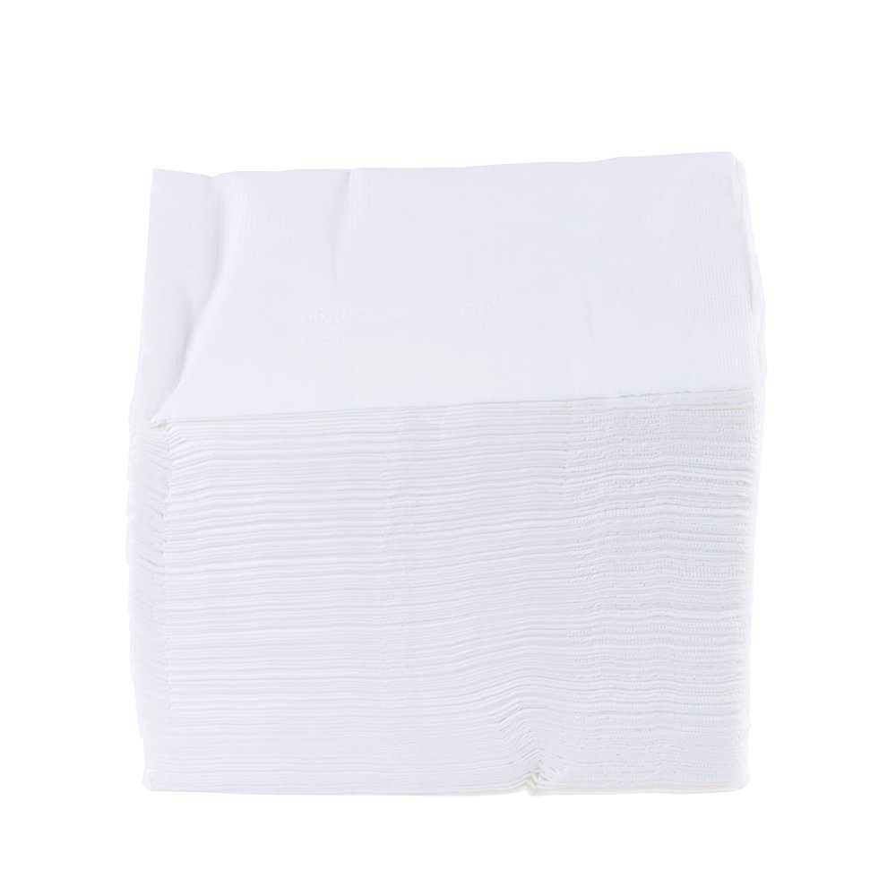EcoQuality 2-Ply White Dinner Napkins 15 x 17, White 3000/pk, Everyday Napkins, Perfect for Restaurants, Diners, Bodegas & Home