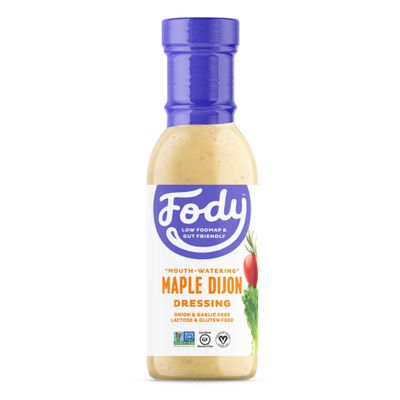 Fody Foods Vegan Maple Dijon Salad Dressing | Low FODMAP Certified | Gut Friendly No Onion No Garlic | IBS Friendly Kitchen Staple | Gluten Free Lactose Free Non GMO