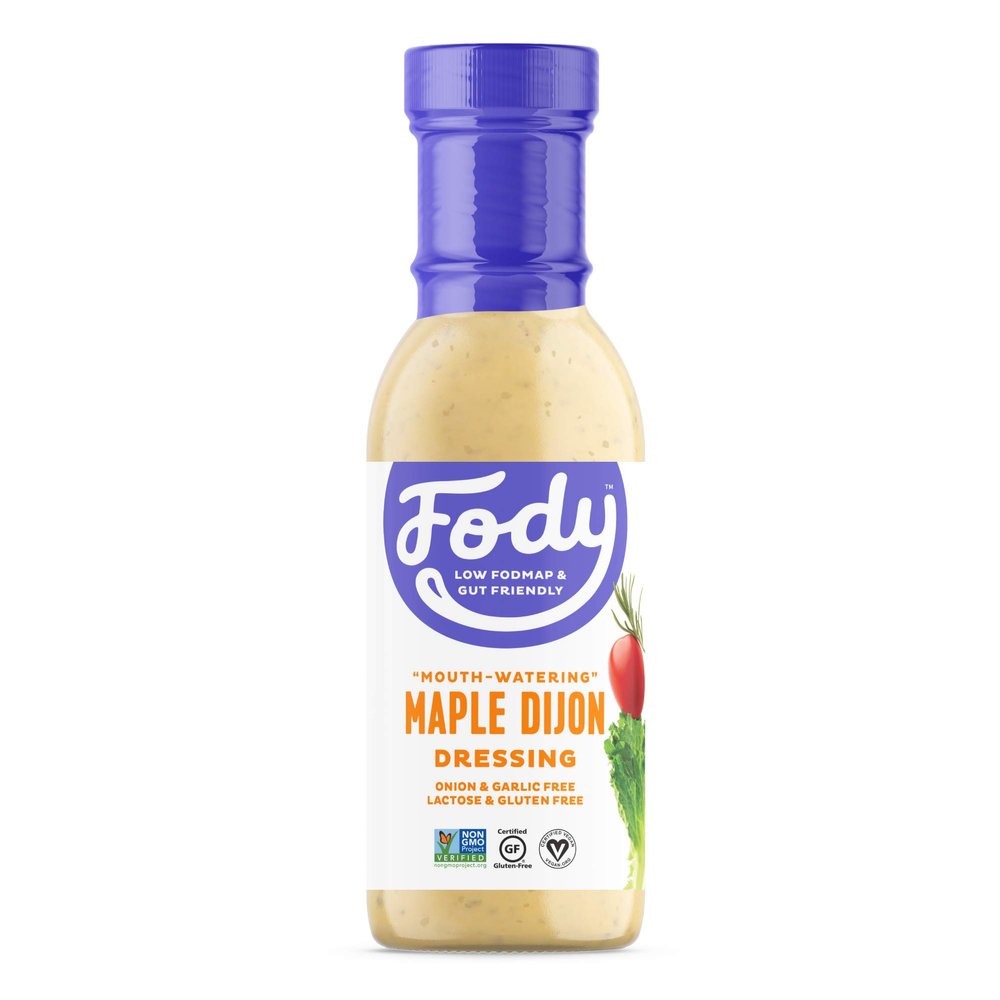 Fody Foods Vegan Maple Dijon Salad Dressing | Low FODMAP Certified | Gut Friendly No Onion No Garlic | IBS Friendly Kitchen Staple | Gluten Free Lactose Free Non GMO