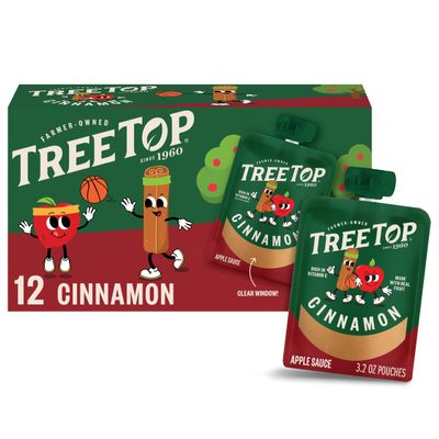 Tree Top Applesauce Pouches (3.2 Ounce (Pack of 12), Cinnamon)
