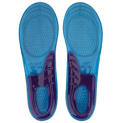 1 Pair Unisex Sports Insoles Anti Shock Shoe Inserts Silicone Soft Shoe Pads for Running Climbing Hiking (M 38 43)