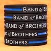 SayitBands 15 Band of Brothers Wristbands with the Thin Blue Line view 2
