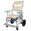 Wheelchair Shower Chair with Wheels Foldable Commode Chair Mobile Commode Chair Medical Transport Rolling Chair for The Elderly Disabled People Pregnant Women Max.100kg view 1