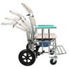 Wheelchair Shower Chair with Wheels Foldable Commode Chair Mobile Commode Chair Medical Transport Rolling Chair for The Elderly Disabled People Pregnant Women Max.100kg view 4