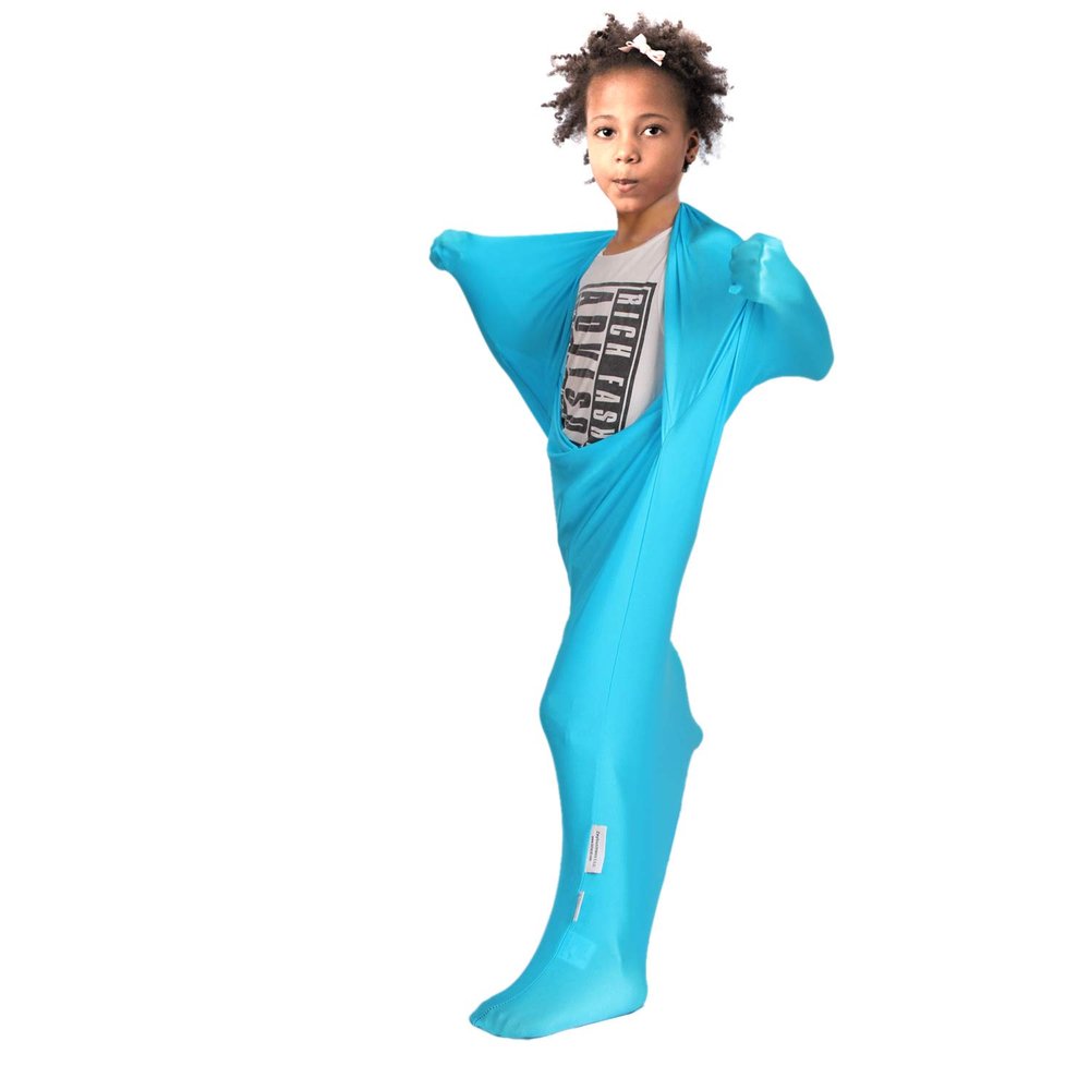 Alnkids Dynamic Movement Sensory Body Sock - Updated Version (Blue, Large)