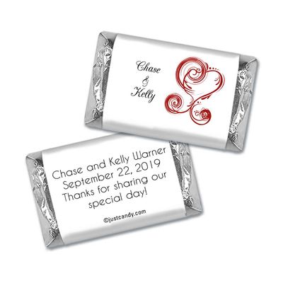100 ct Wedding Favors Wrappers for Miniatures (100 Pack) Bridal Shower Favors for Guests